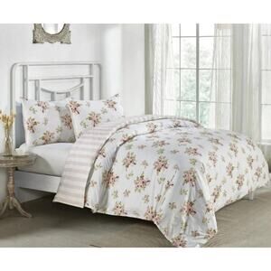 Simply Shabby Chic Heirloom Floral TWIN Duvet Cover Set 100% Cotton